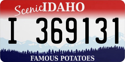 ID license plate I369131