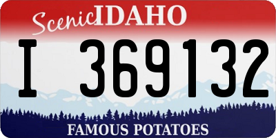 ID license plate I369132