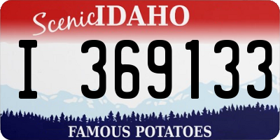 ID license plate I369133
