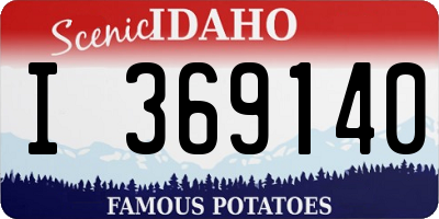 ID license plate I369140
