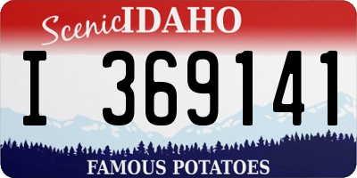 ID license plate I369141