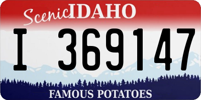 ID license plate I369147