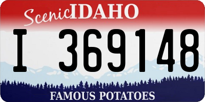 ID license plate I369148