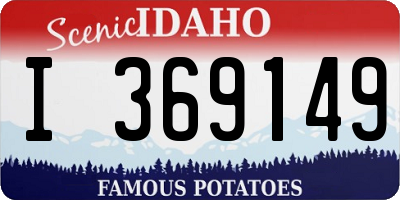 ID license plate I369149