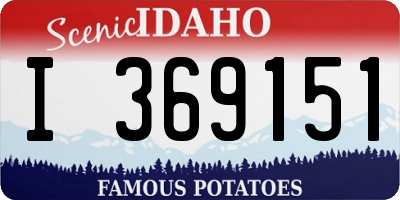 ID license plate I369151