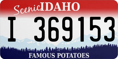ID license plate I369153