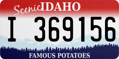 ID license plate I369156
