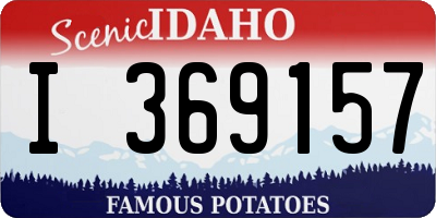 ID license plate I369157