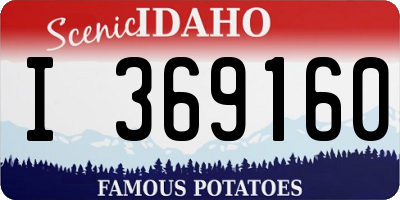 ID license plate I369160