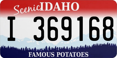 ID license plate I369168
