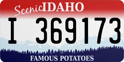 ID license plate I369173