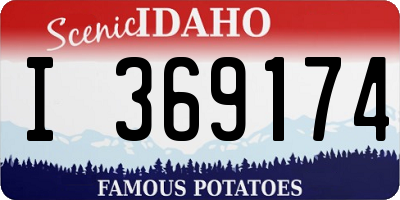 ID license plate I369174