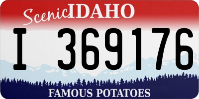 ID license plate I369176