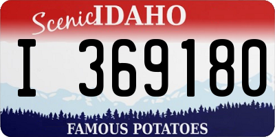 ID license plate I369180