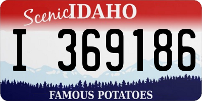 ID license plate I369186