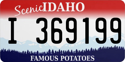 ID license plate I369199