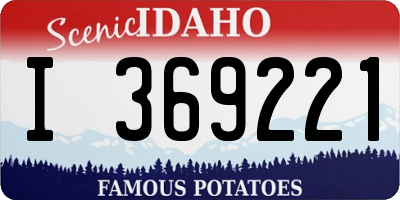 ID license plate I369221