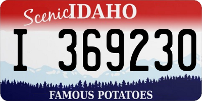 ID license plate I369230