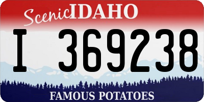 ID license plate I369238