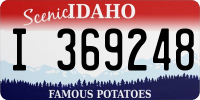 ID license plate I369248
