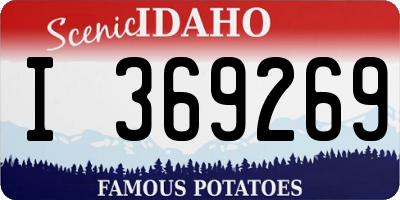 ID license plate I369269