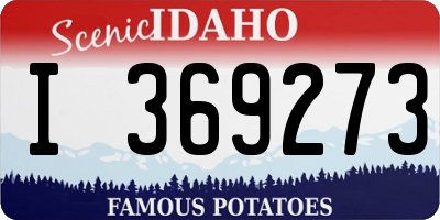 ID license plate I369273