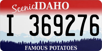 ID license plate I369276
