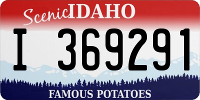 ID license plate I369291