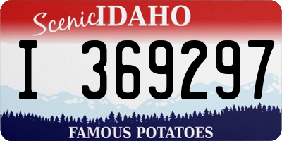 ID license plate I369297
