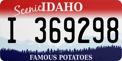 ID license plate I369298