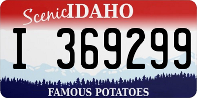 ID license plate I369299