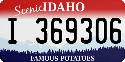 ID license plate I369306