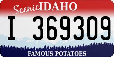 ID license plate I369309