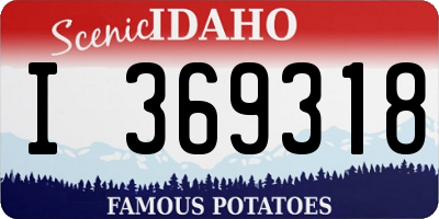 ID license plate I369318