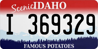 ID license plate I369329
