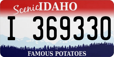 ID license plate I369330