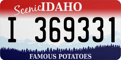 ID license plate I369331