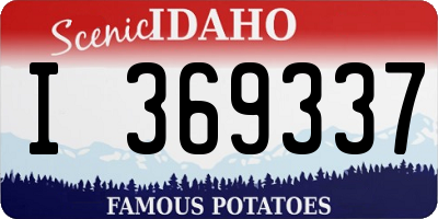 ID license plate I369337
