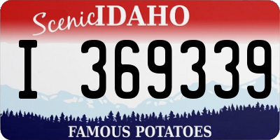 ID license plate I369339