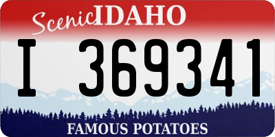 ID license plate I369341