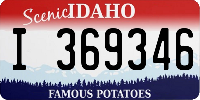 ID license plate I369346