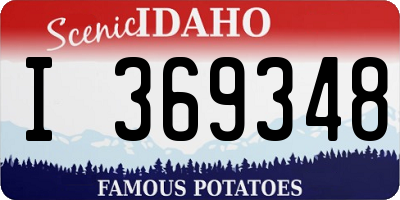 ID license plate I369348