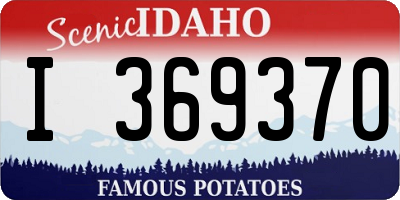ID license plate I369370
