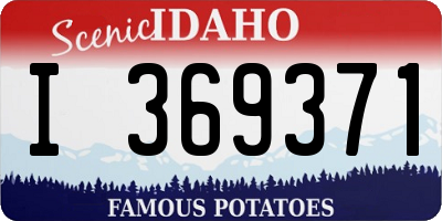 ID license plate I369371
