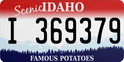 ID license plate I369379