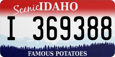 ID license plate I369388