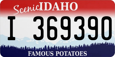 ID license plate I369390