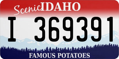 ID license plate I369391