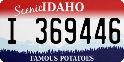 ID license plate I369446