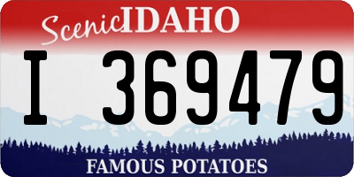 ID license plate I369479
